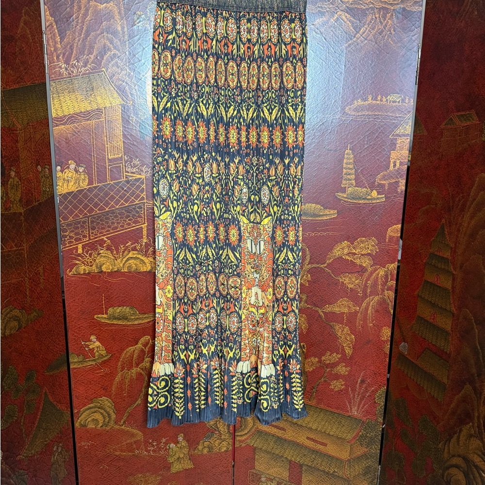 Anna Sui MiniPleated Maxi Skirt